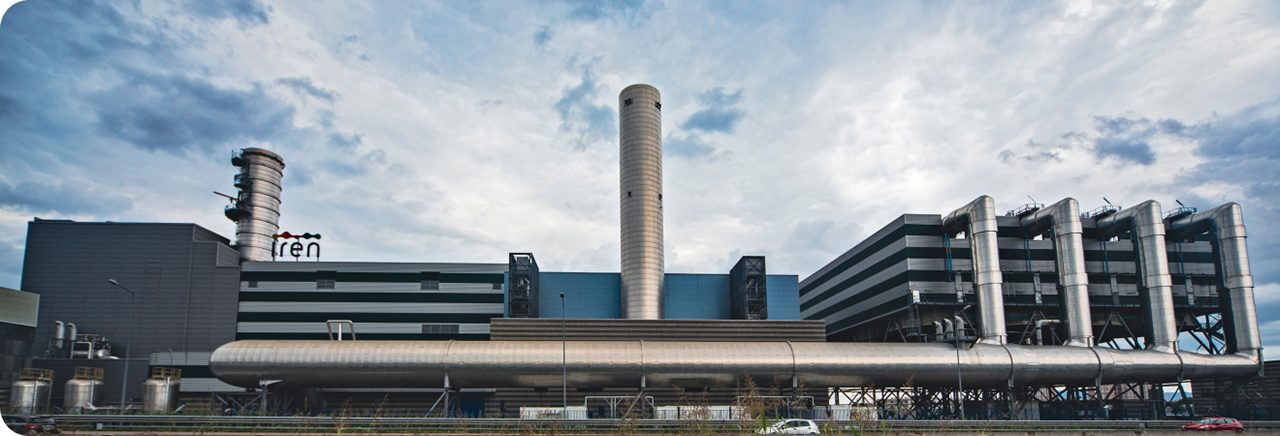 Impianto visto da lontano dell'impianto di teleriscaldamento Torino Iren