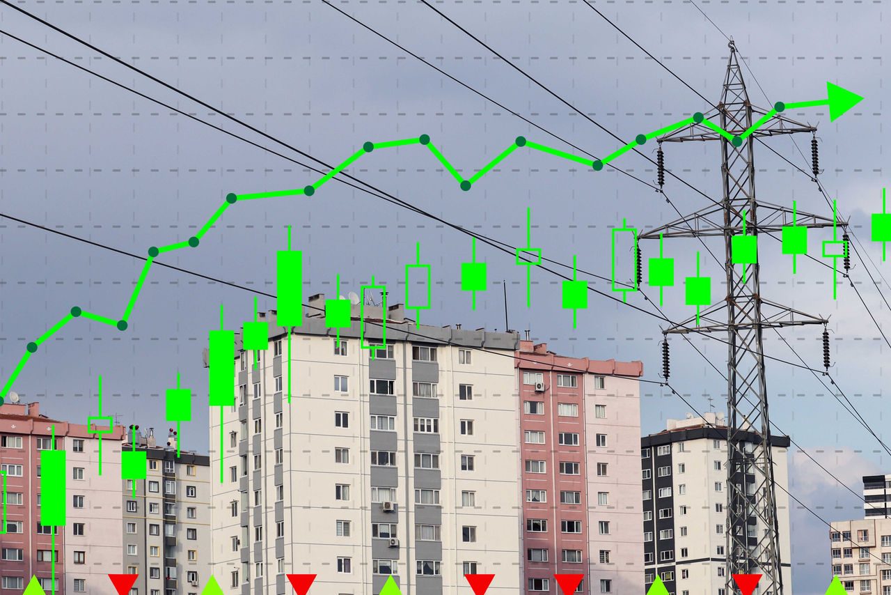 grafico realizzato su piattaforma tecnologica dedicata che indicati i livelli di consumi elettrici