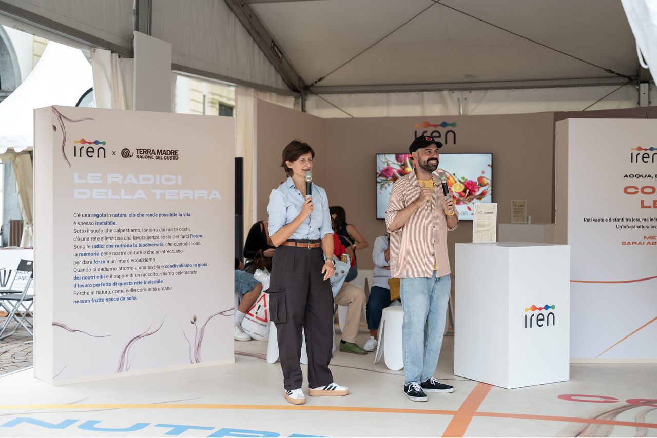 Panel allo stand Iren Radici