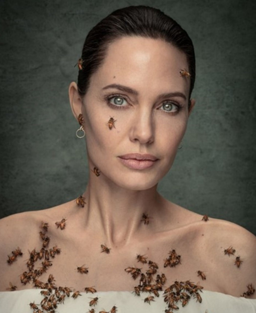 “Angelina Jolie and Bees”, di Dan Winters
