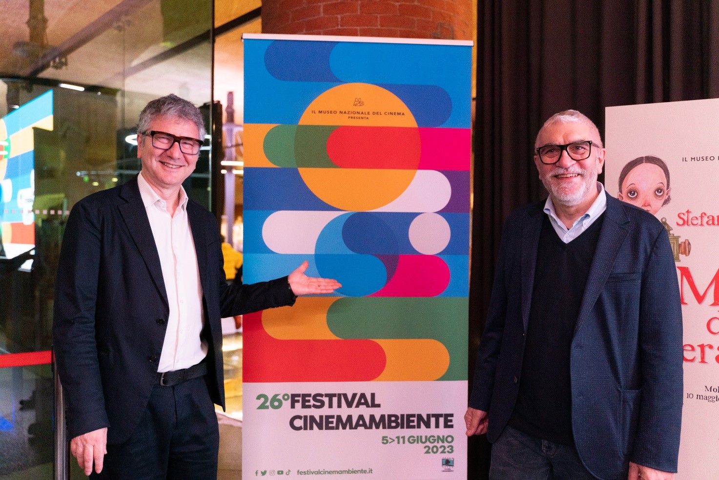 Domenico De Gaetano e Giacomo Capizzi con droplet Cinemambiente
