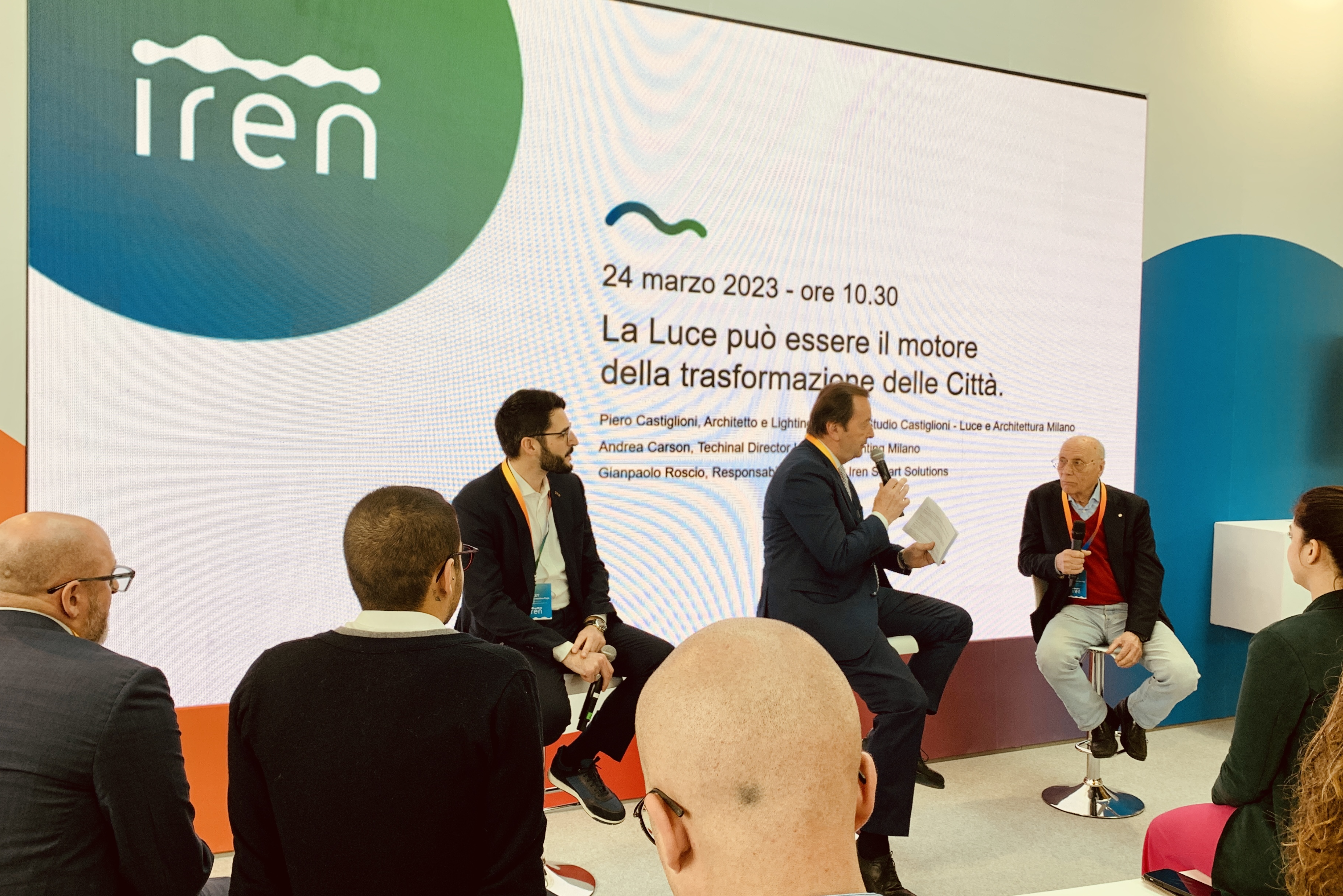 Talk "Lighting e smart cities” con esperti Iren al Key Energy