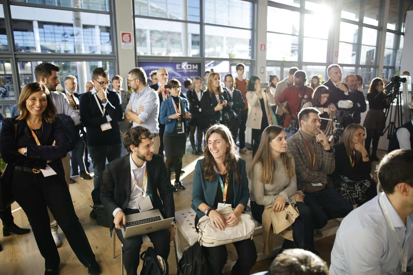 Pubblico presso lo stand Iren a Ecomondo