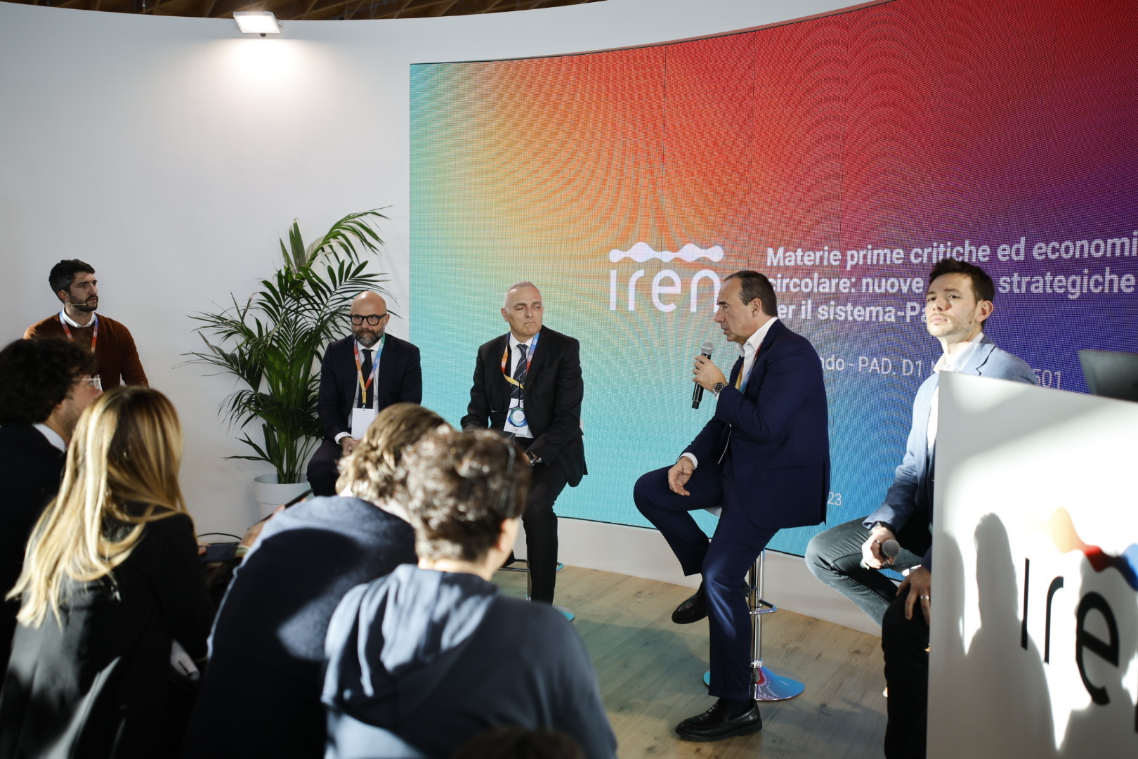 Presidente Luca Dal fabbro durante il Panel Materie prime critiche ed economia circolare: nuove filiere strategiche per il sistema-Paese