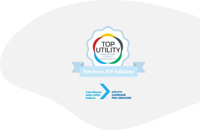 Logo del premio Top Utility Award Ricerca & Innovazione VPS